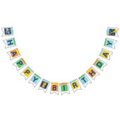 Bright Zoo Jungle Animals Birthday BUNTING FLAGS Wimpelkette (Alle)