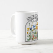 Brighter Days Ahead Wildflower Kaffeetasse (Vorderseite Links)
