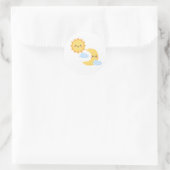 Brighter Together - Sonne & Mond Aufkleber (Tasche)