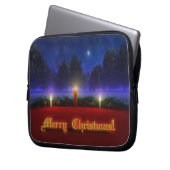 Brighter Visionen Weihnachts-Laptop-Sieb Laptopschutzhülle (Vorderseite Links)