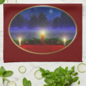 Brighter Visionen Weihnachtsküche Handtuch (Gefaltet)