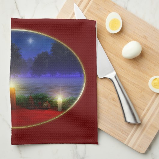 Brighter Visionen Weihnachtsküche Handtuch (Viertel Falte)