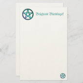 Brightest Blessing Pentagramm Stationäres Papier (Vorne/Hinten)