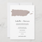 BRIGHTEST Puerto Rico Wedding Invitation Template Einladung (Vorderseite)