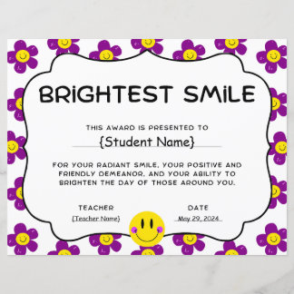 Brightest Smile Student Recognition Award