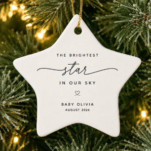 Brightest Star Baby Gedenk-Schmuck Keramik Ornament
