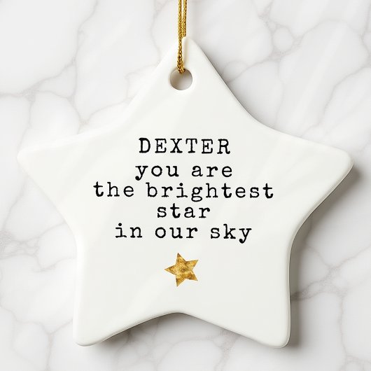 Brightest Star Pet Memorial Keramik Ornament