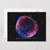 Brightest Supernova jemals Weltraumbild Postkarte (Vorne/Hinten)