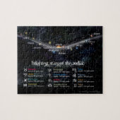 Brighteste Sterne des Zodiac-Puzzles Puzzle (Horizontal)