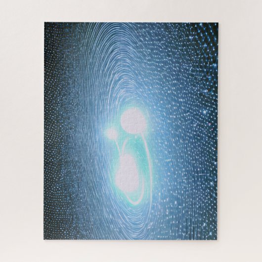 Brighteste weiße Lichtkugeln im Universum Puzzle (Vertikal)