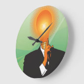 Brightestes Bulb in der Messerfassung Große Wanduhr (Winkel)