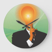 Brightestes Bulb in der Messerfassung Große Wanduhr (Vorderseite)