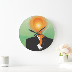 Brightestes Bulb in der Messerfassung Große Wanduhr