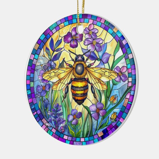 BRIGHTFARBENE GLASHONEY KERAMIK ORNAMENT (Links)