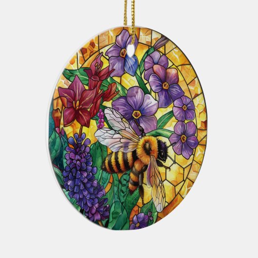 BRIGHTFARBENE GLASHONEY KERAMIK ORNAMENT (Rechts)