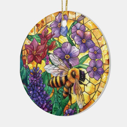 BRIGHTFARBENE GLASHONEY KERAMIK ORNAMENT (Links)