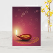 Brightful Diwali - Grußkarte Karte (Gelbe Blume)