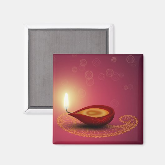 Brightful Diwali - Magnet (Vorderseite/Rückseite)