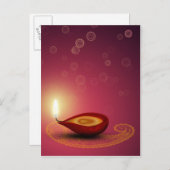 Brightful Diwali - Postkarte (Vorne/Hinten)