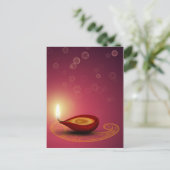 Brightful Diwali - Postkarte (Stehend Vorderseite)