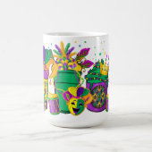 BRIGHTLICH FARBIGE MARDI GRAS GETRÄNKE KAFFEETASSE (Mittel)