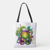BRIGHTLICH FARBIGE MARDI GRAS GETRÄNKE TASCHE (Rückseite)