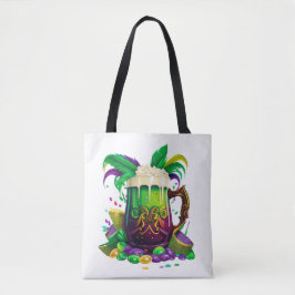 BRIGHTLICH FARBIGE MARDI GRAS GETRÄNKE TASCHE
