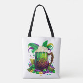 BRIGHTLICH FARBIGE MARDI GRAS GETRÄNKE TASCHE (Rückseite)