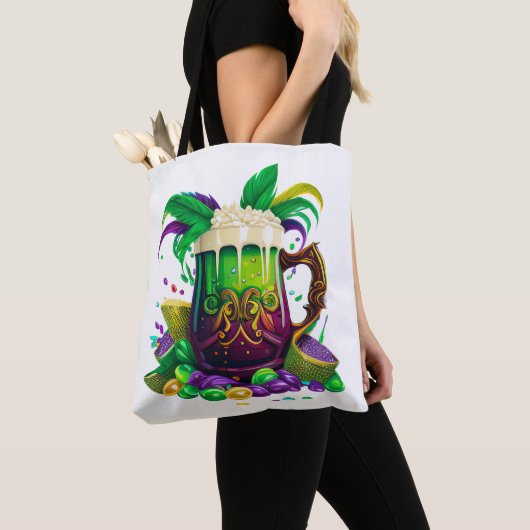 BRIGHTLICH FARBIGE MARDI GRAS GETRÄNKE TASCHE (Von Nahem)