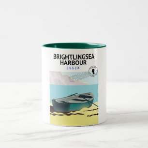 Brightlingsea Harbour Essex Zweifarbige Tasse