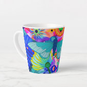 Brightly Colored Butterfly Milchtasse (Linke Ecke)