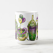 BRIGHTLY COLORED MARDI GRAS BEVERAGES KAFFEETASSE (Mittel)