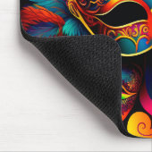 BRIGHTLY COLORED MARDI GRAS MASKS MOUSEPAD (Ecke)