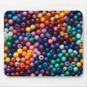 BRIGHTLY COLORED PLASTIC BEADS MOUSEPAD (Vorne)