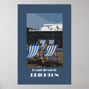Brighton 1920s retro-style poster
