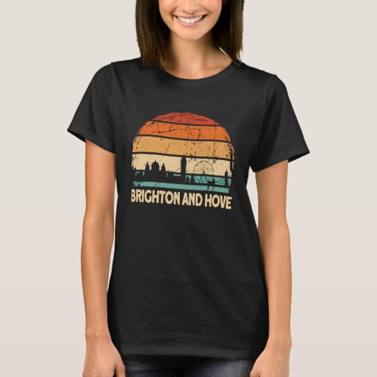 Brighton and Hove City Skyline T-Shirt (Vorderseite)