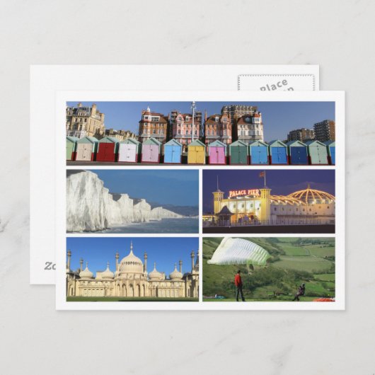 Brighton and Hove Multi-Image Postkarte (Vorne/Hinten)
