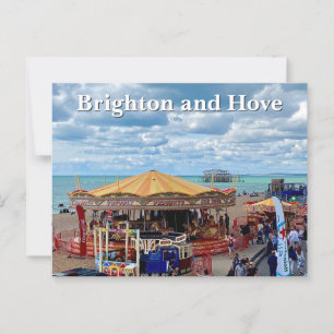 Brighton and Hove Seafronade Postkarte