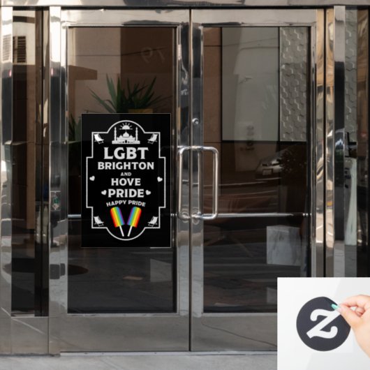 Brighton and Hove stolz Fensteraufkleber (Büro Tür)