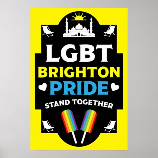 Brighton and Hove stolz Poster (Vorne)