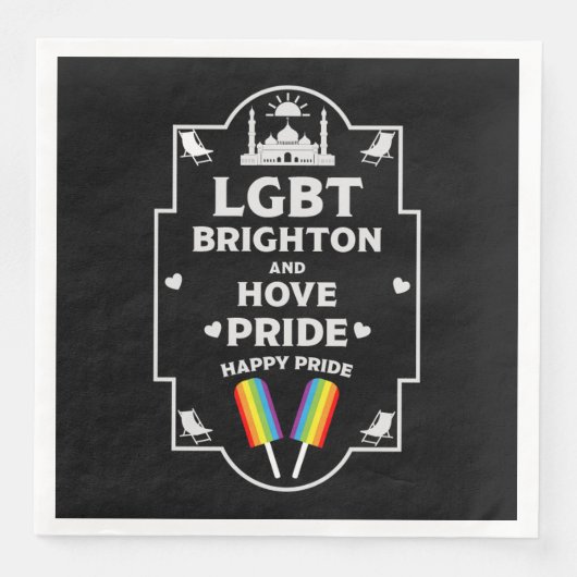 Brighton and Hove stolz Serviette (Vorderseite)