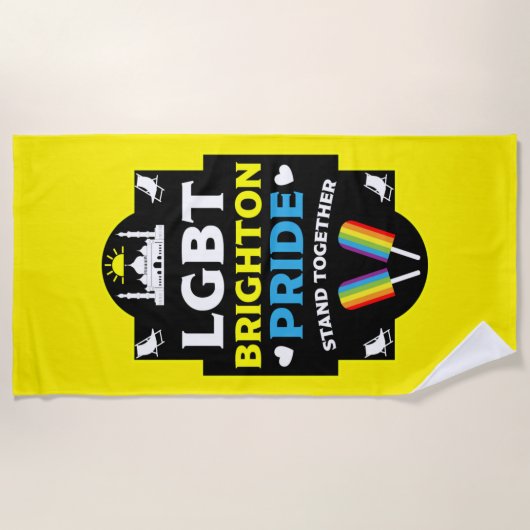 Brighton and Hove stolz Strandtuch (Vorderseite)