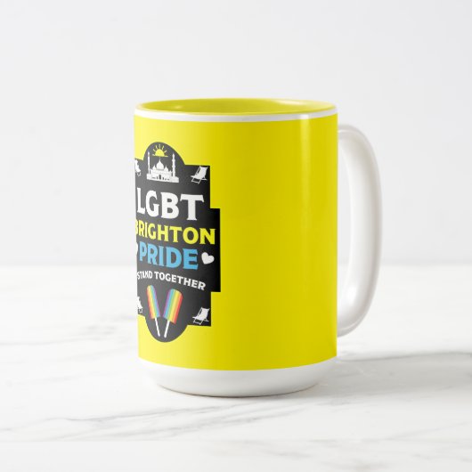Brighton and Hove stolz Zweifarbige Tasse (VorderseiteRechts)
