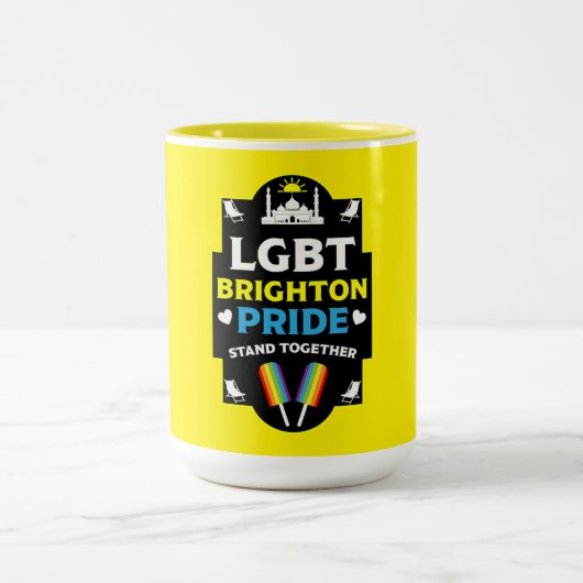 Brighton and Hove stolz Zweifarbige Tasse (Mittel)