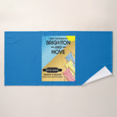 Brighton and Hove Travel Beach Art Badehandtuch (Badehandtuch)