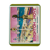Brighton and Hove Travel Poster Magnet (Vertikal)