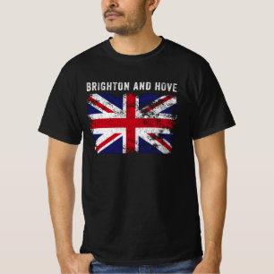 Brighton and Hove UK Flag British Souvenir Cool T-Shirt