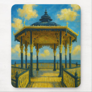 Brighton Bandstand Glow - Seaside Pavilion Mousepad