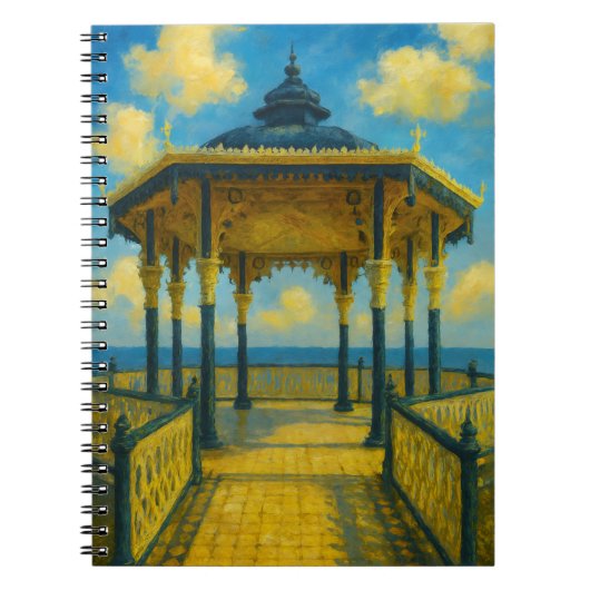 Brighton Bandstand Glow - Seaside Pavilion Notizblock (Vorderseite)
