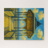 Brighton Bandstand Glow - Seaside Pavilion Puzzle (Horizontal)